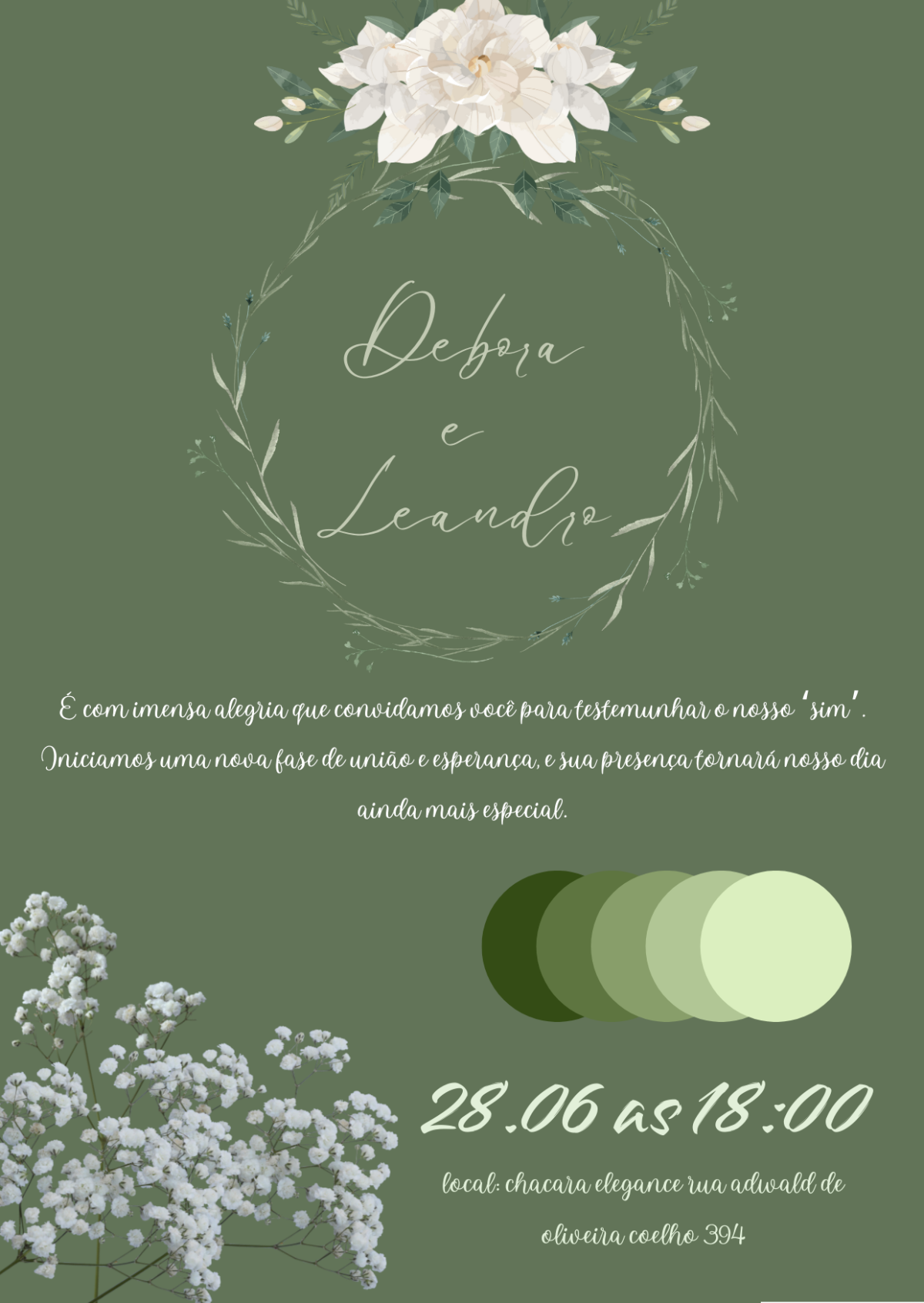faço um design personalizado para seus  convites por 10 reais