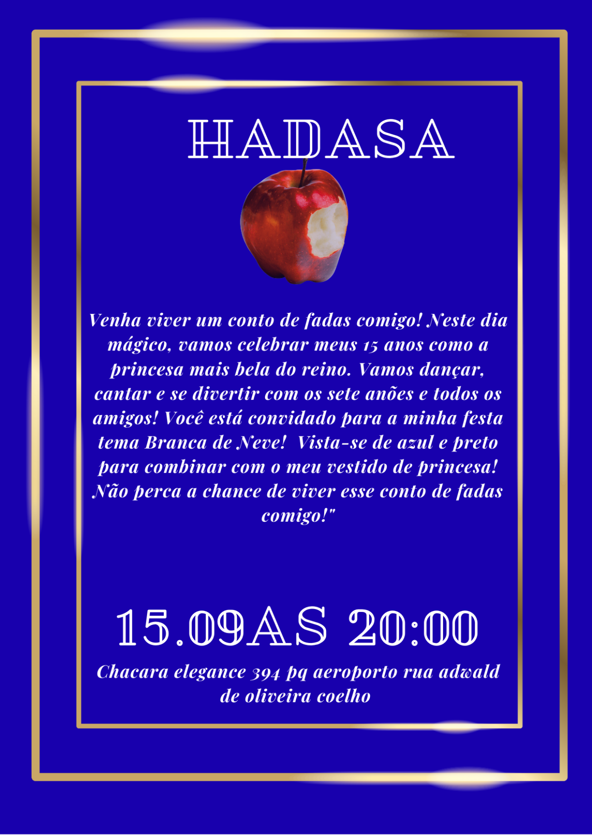 faço um design personalizado para seus  convites por 10 reais