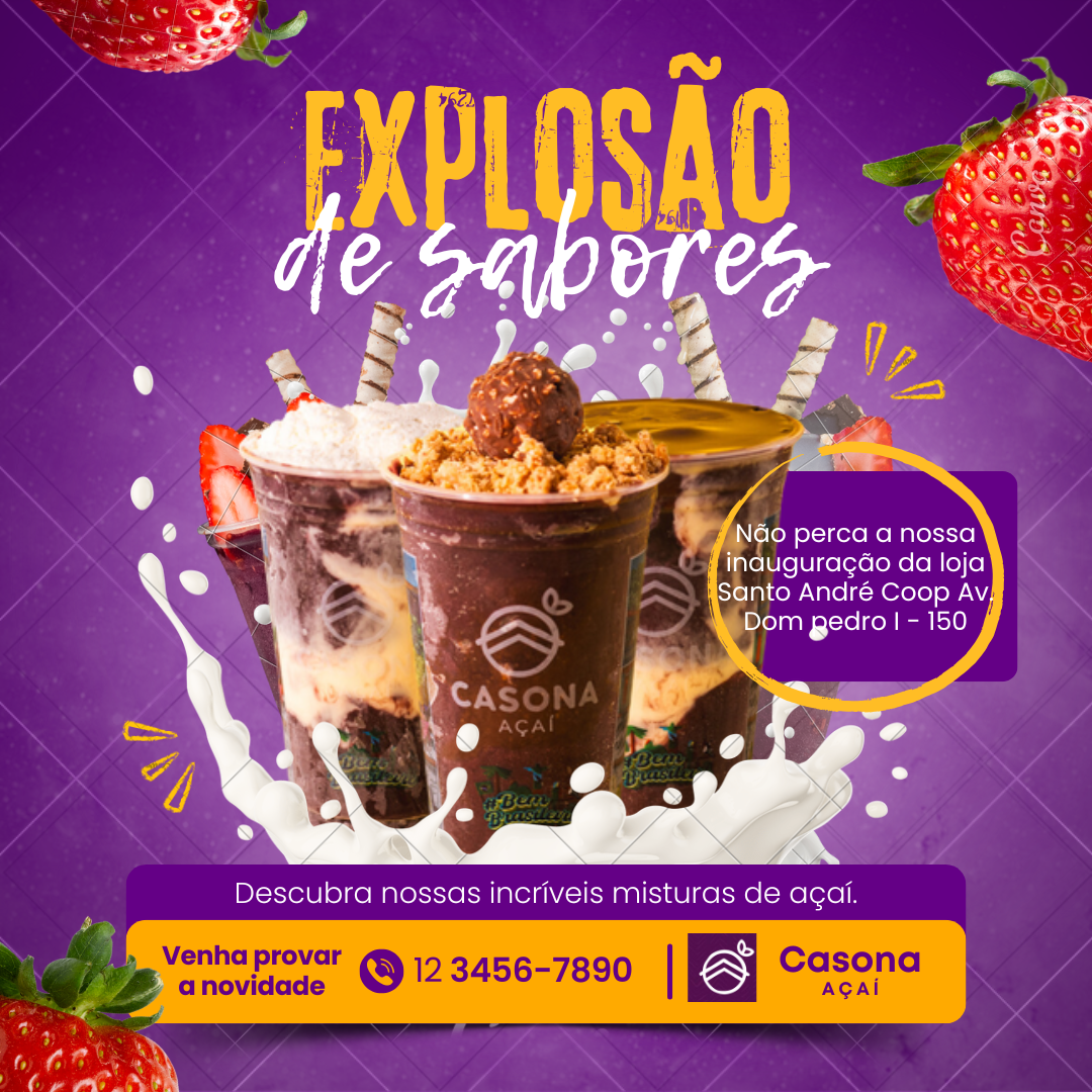 Fazer o cardápio do seu estabelecimento!