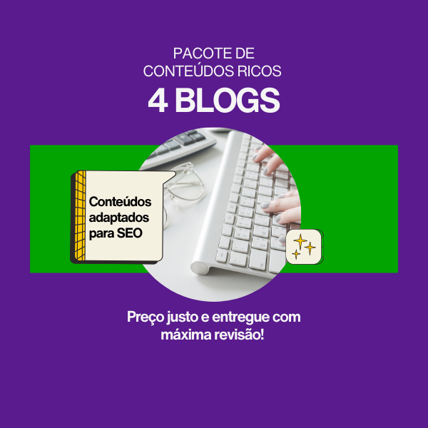 Pacote de blogs - até 1.000 palavras cada | R$400
