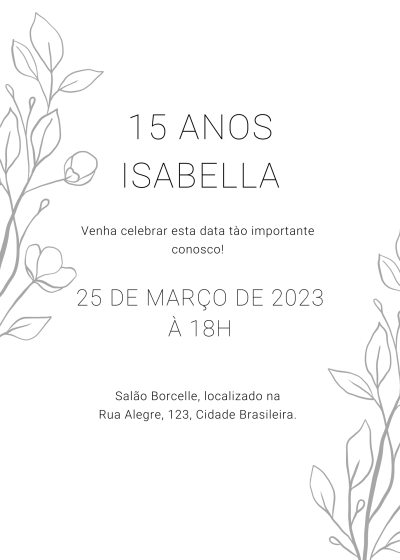 Faço convite da sua festa e/ou evento por apenas R$10