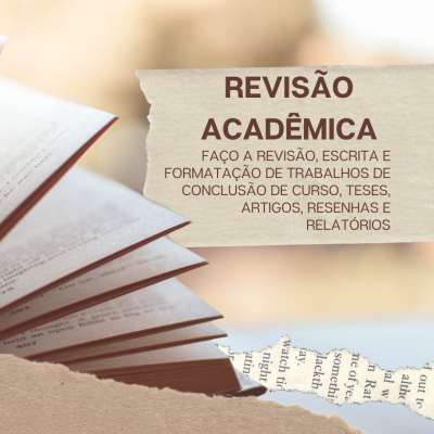 Realizo revisão acadêmica. R$80 por 1.000 palavras.