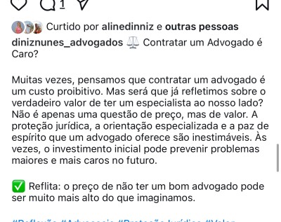 Irei criar um post sobre direito de família para seu Instagram