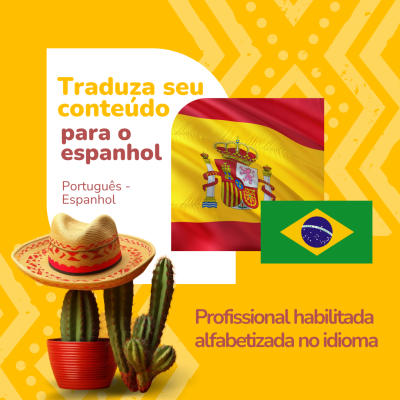 Irei traduzir seu texto de até 1000 palavras para o Espanhol !