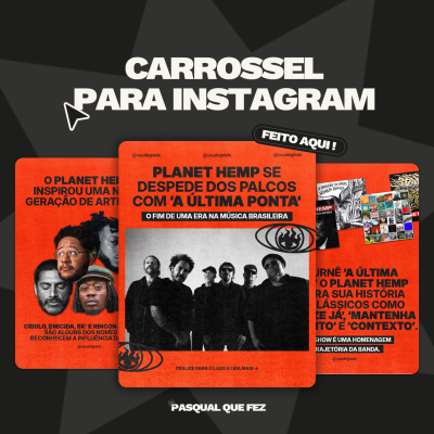 SOCIAL MEDIA DESIGN ┃Criação de carrossel com ATÉ 10 slides┃R$125