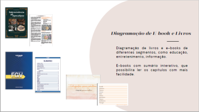 Diagramação de livros ( físico ou virtual) com até 60 páginas por R$90,00.