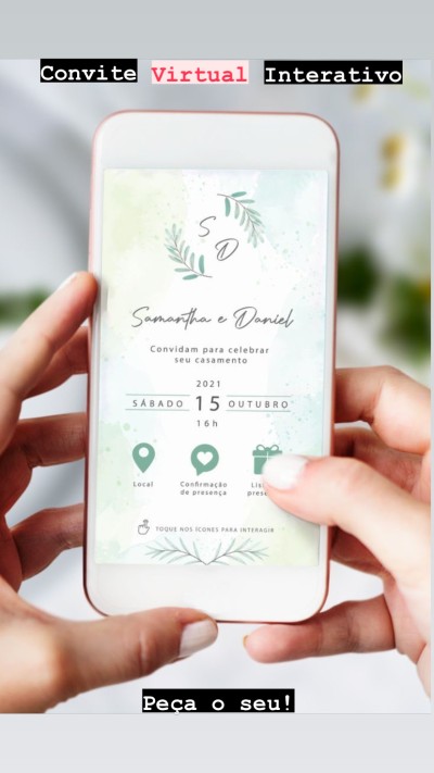 Fazer convites interativos virtuais